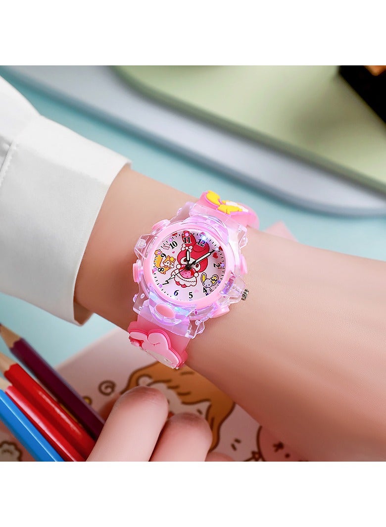Girls' Watch - 3D Cartoon Colorful Luminous Waterproof Children's Watch, suitable for girls aged 2-8 years old, also makes a great toy for girls aged 3, 4, 5, 6, or 7 - Children's Gift - Image 2